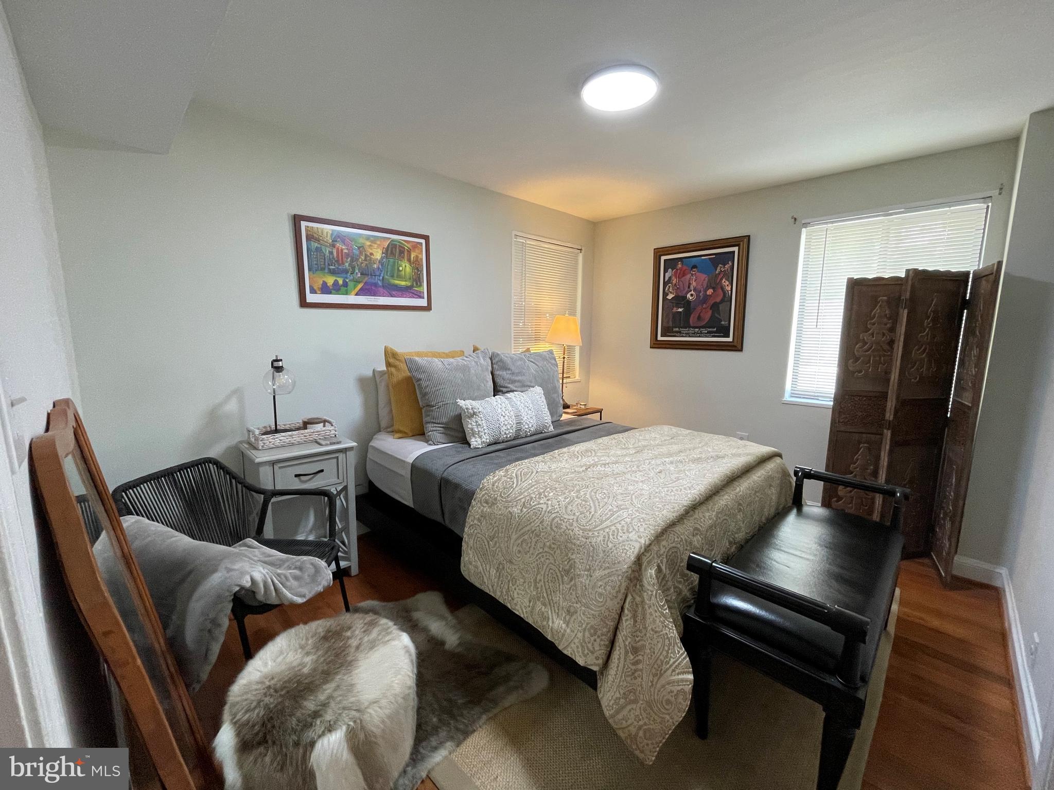 2606 Tunlaw Road Northwest, Unit 1 Washington, DC 20007 - Photo 10 of 22 Large Bedroom with Great Light