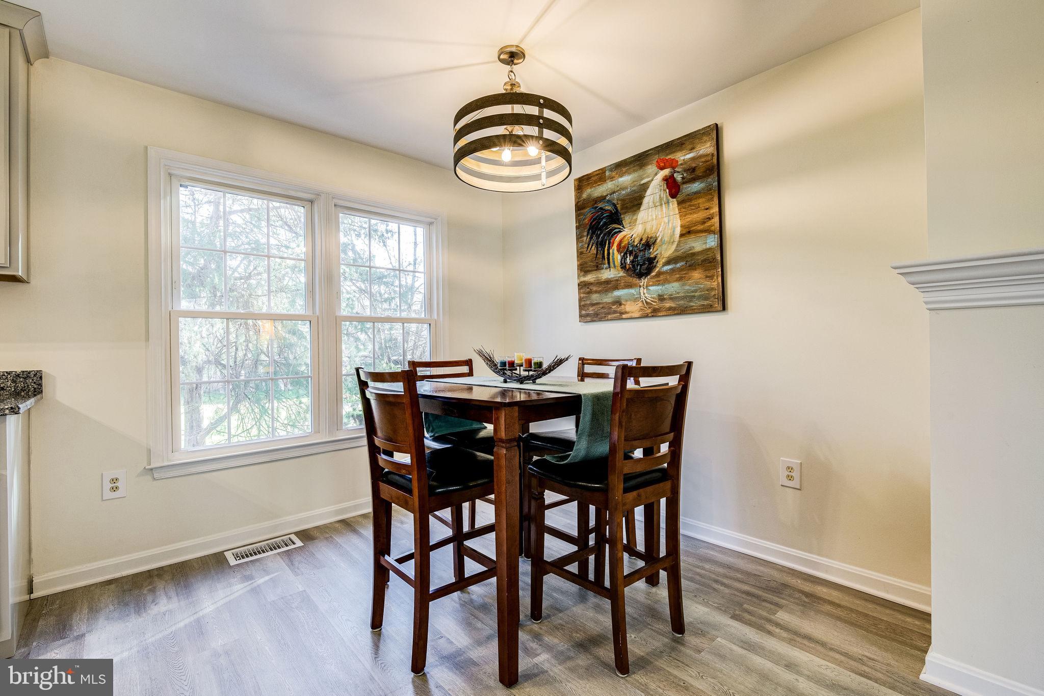 105 Rees Place Falls Church, VA 22046 - Photo 11 of 60 Bright Dining Room with New Light Fixture