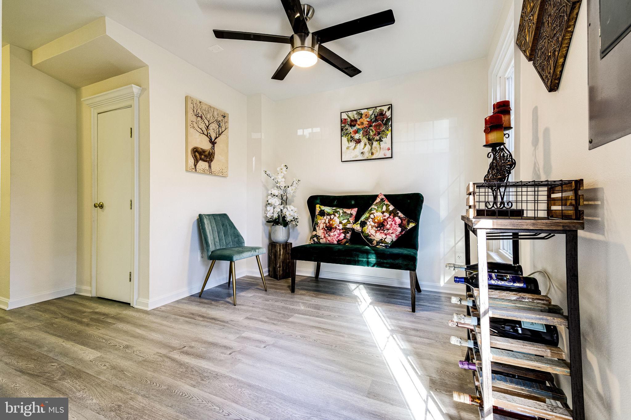 105 Rees Place Falls Church, VA 22046 - Photo 45 of 60 Rec Room w/ New Floors and Light/Fan Fixture