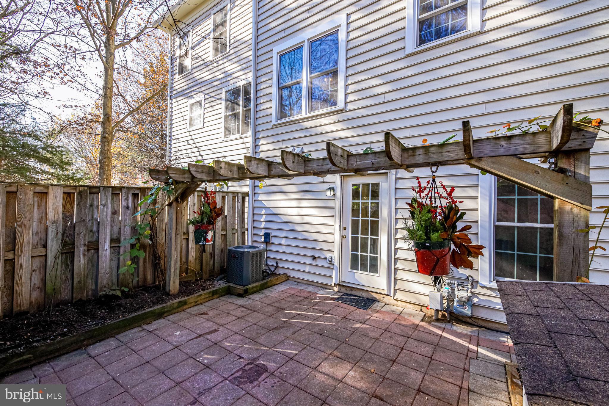 105 Rees Place Falls Church, VA 22046 - Photo 56 of 60 Fully Fenced Patio with Pergola