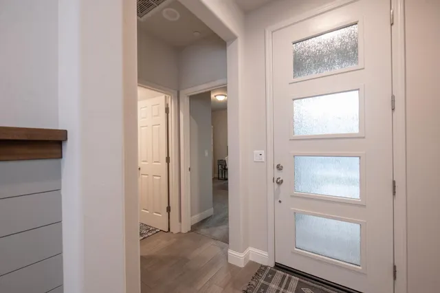 a view of an entryway door