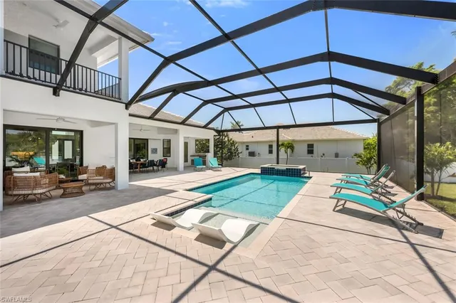 a outdoor space with a sitting space