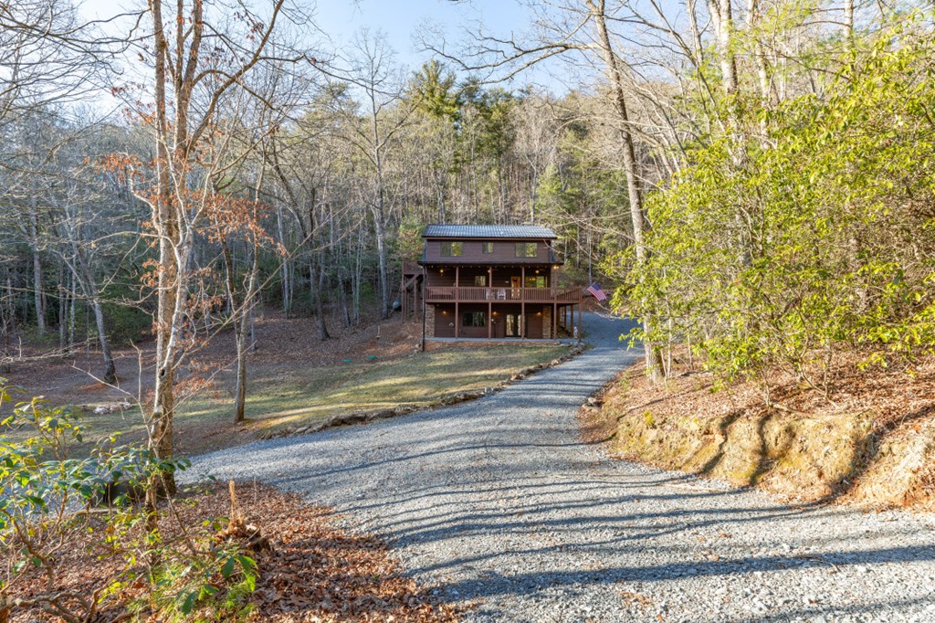1454 Ritchie Creek Road Blue Ridge, GA 30513 - Photo 2 of 3 a view of a swimming pool with a patio
