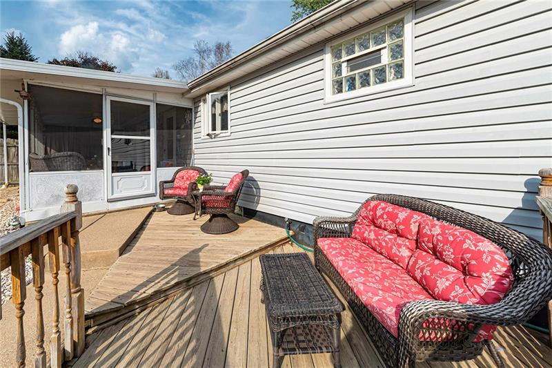 505 Gardner Stop Road New Castle, PA 16101 - Photo 22 of 25 The perfect backyard spot to relax and unwind right off of the sunporch.