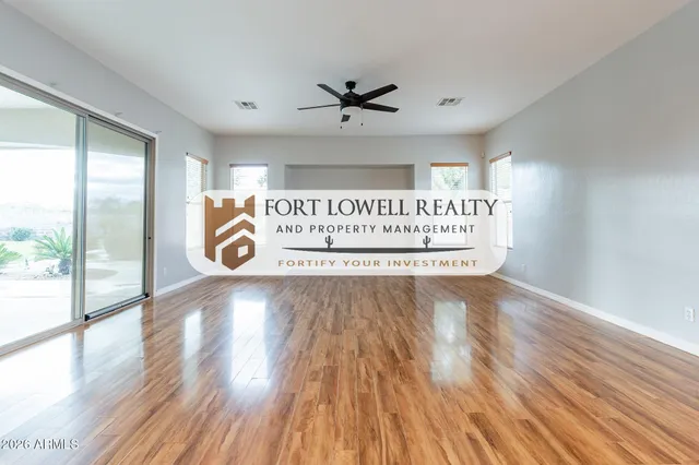 a sign on a wall in a room