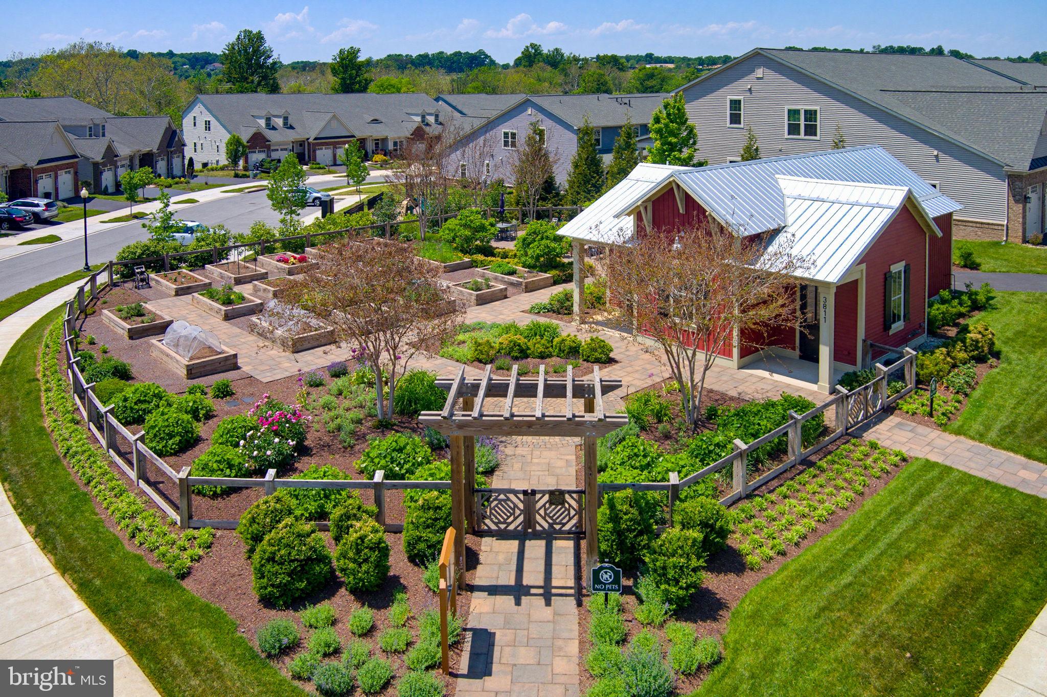 3816 Fulham Road Frederick, MD 21704 - Photo 54 of 77 an aerial view of a house with a garden