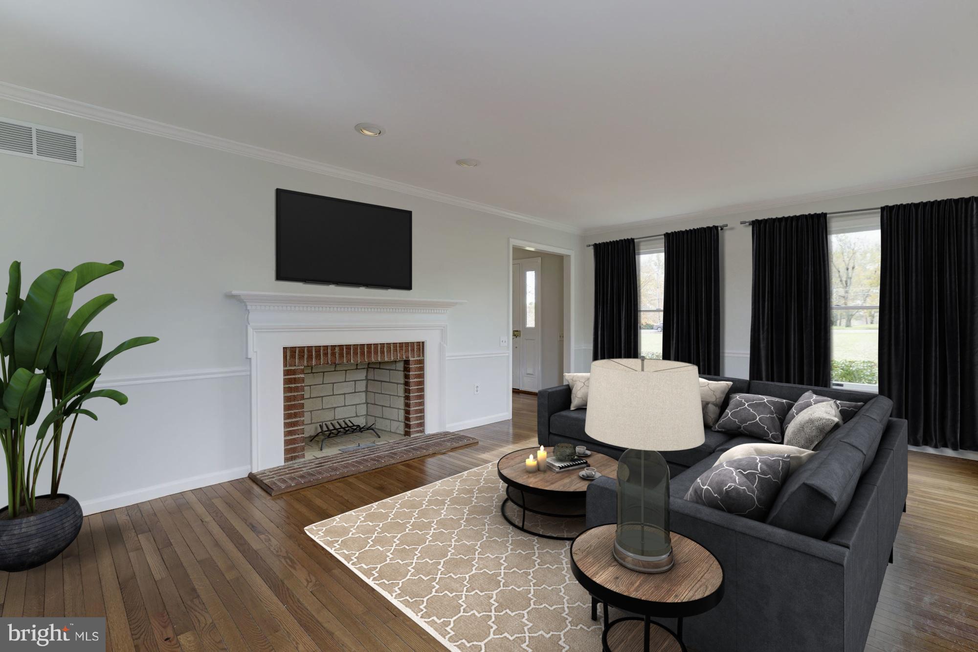 1072 Mt Airy Road Davidsonville, MD 21035 - Photo 11 of 38 Large formal Living Rm with wood burning FP!