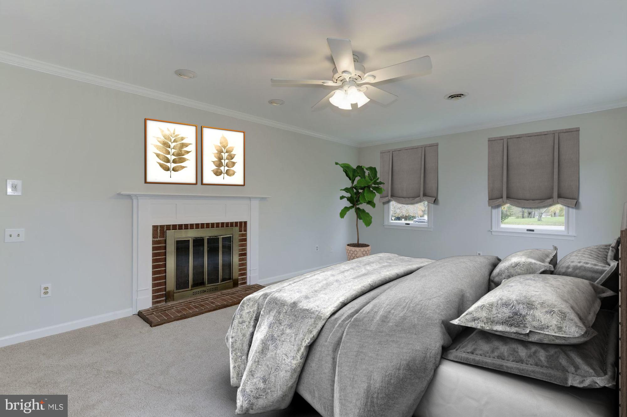 1072 Mt Airy Road Davidsonville, MD 21035 - Photo 18 of 38 Master suite with wood burning FP.