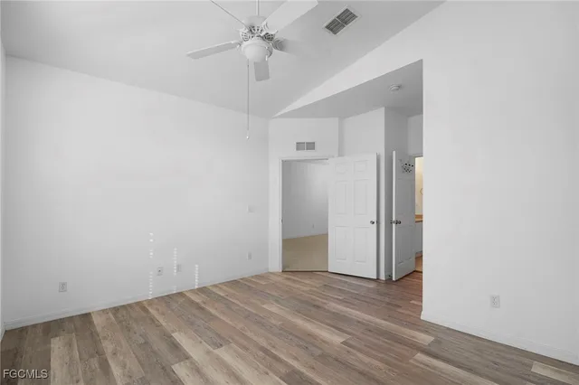 wooden floor in an empty room