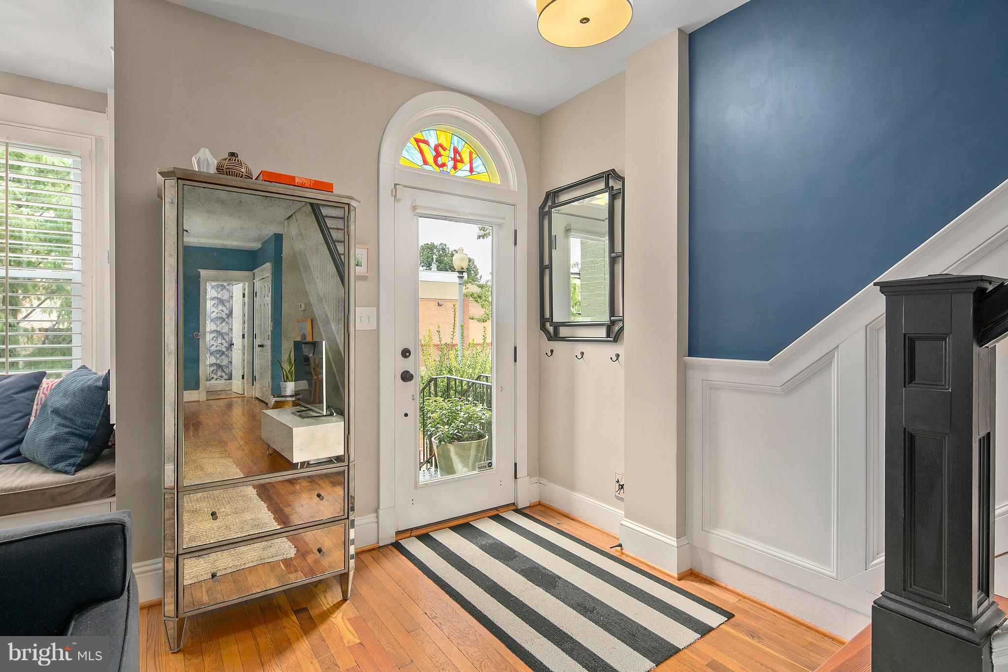 1437 G Street Northeast Washington, DC 20002 - Photo 4 of 24 a view of an entryway with wooden floor and garden