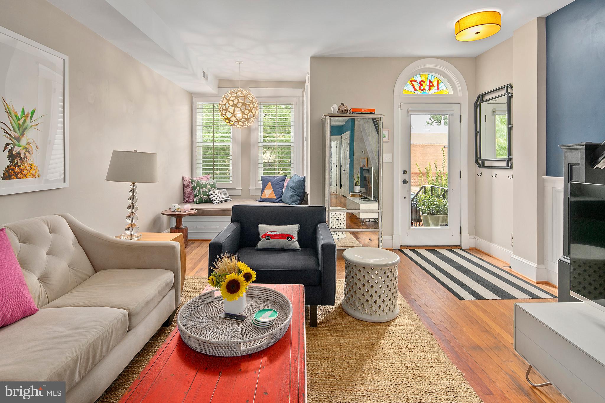 1437 G Street Northeast Washington, DC 20002 - Photo 5 of 24 a living room with furniture and a large window