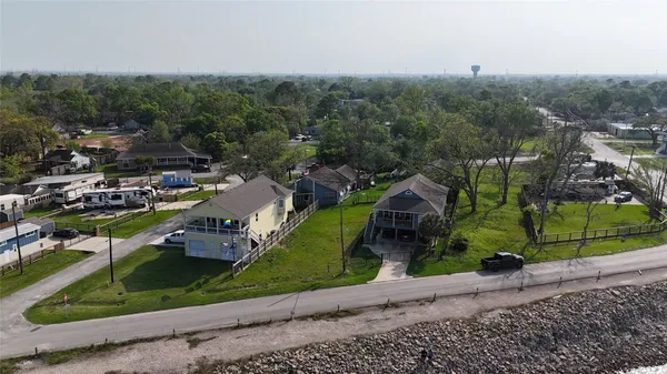 an aerial view of residential house with outdoor space