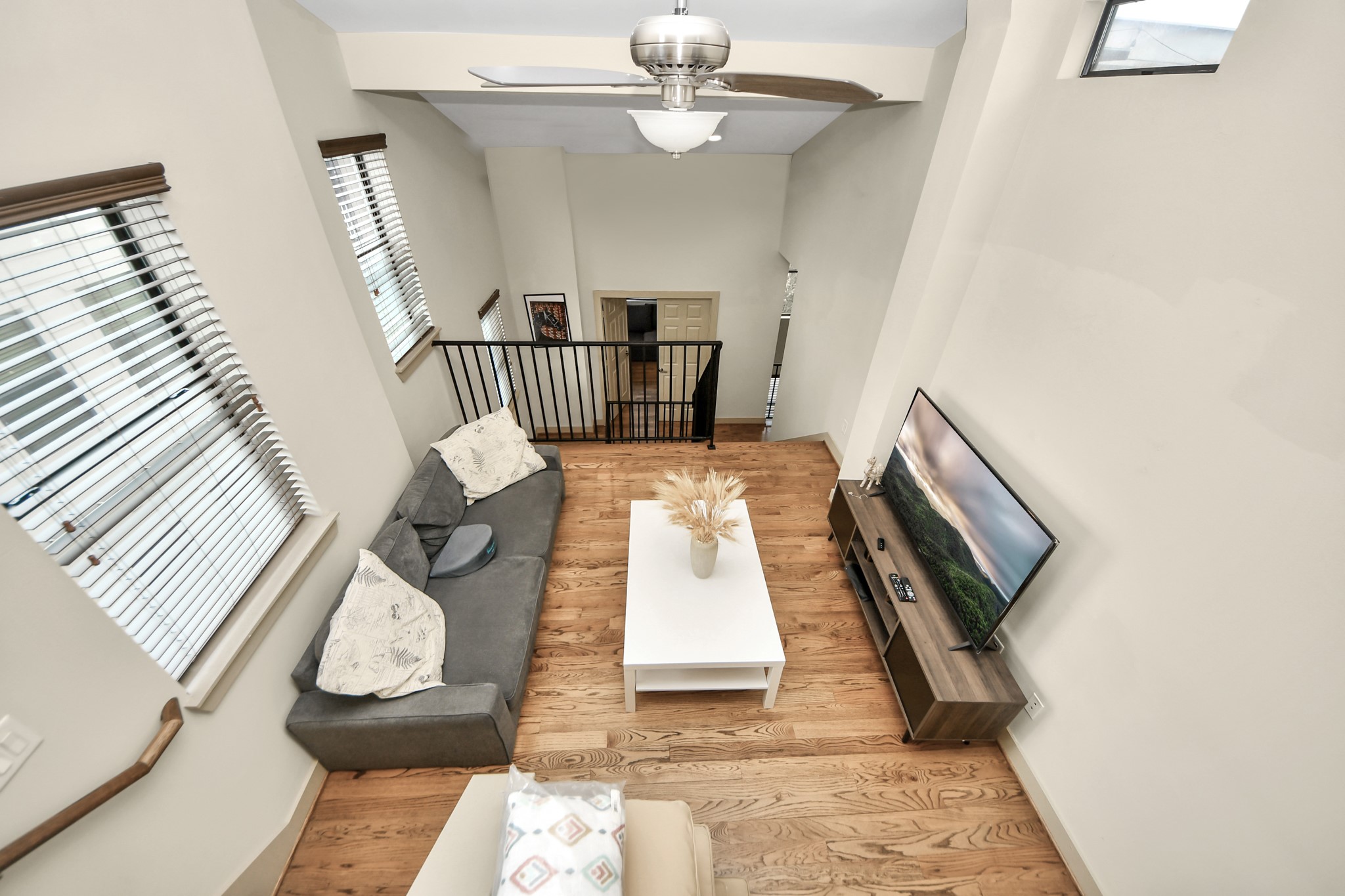 4510 Inker Street, Unit B Houston, TX 77007 - Photo 30 of 43 workspace with wooden floor