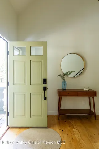 a view of front door of house
