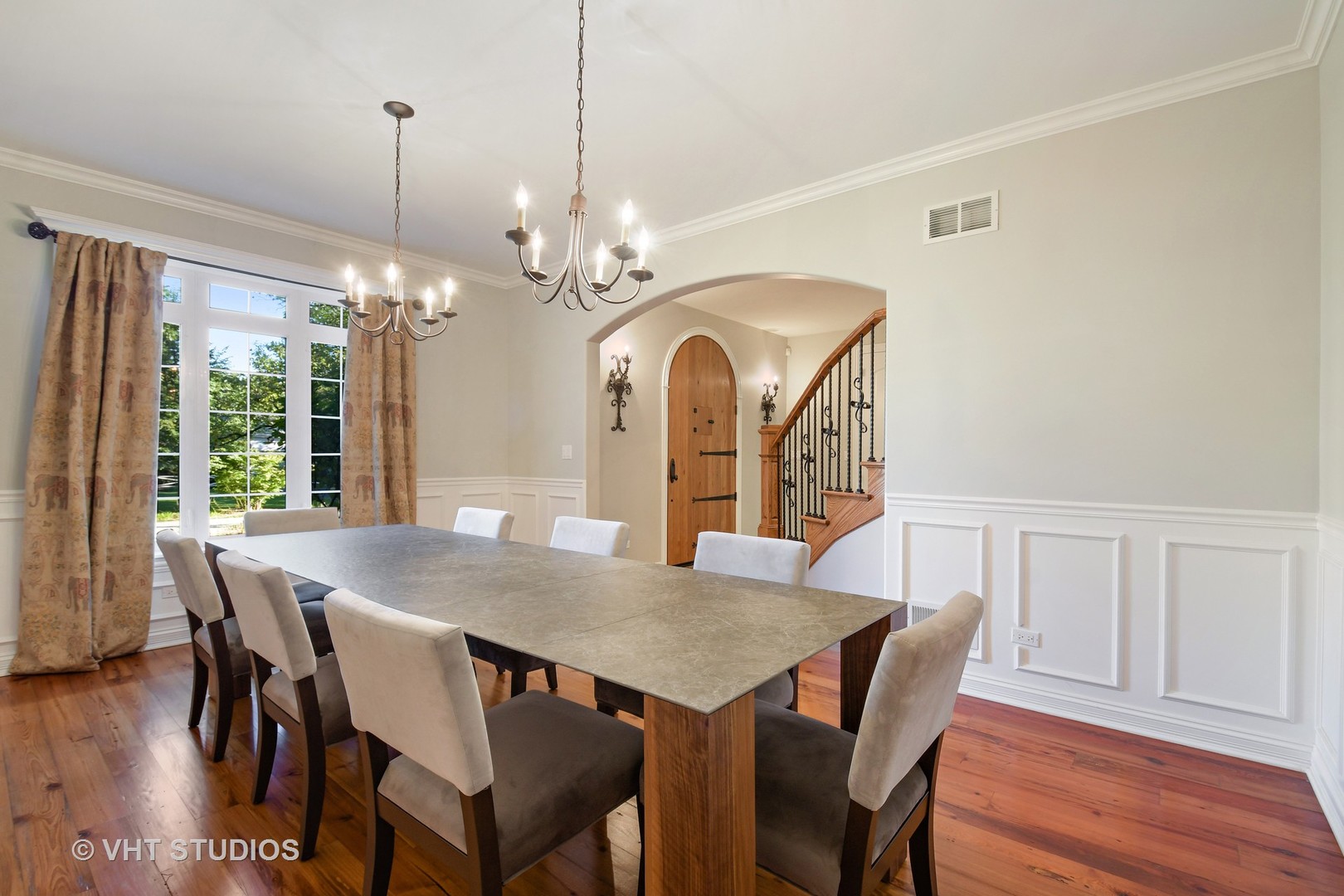 1021 Linden Lane Glenview, IL 60025 - Photo 7 of 26 a view of a dining room with furniture window and wooden floor