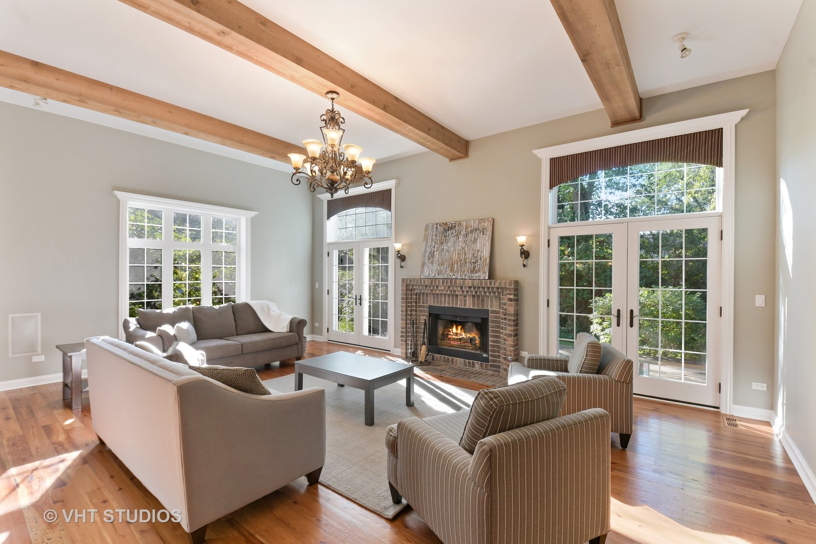 1021 Linden Lane Glenview, IL 60025 - Photo 8 of 26 a living room with furniture and a fireplace