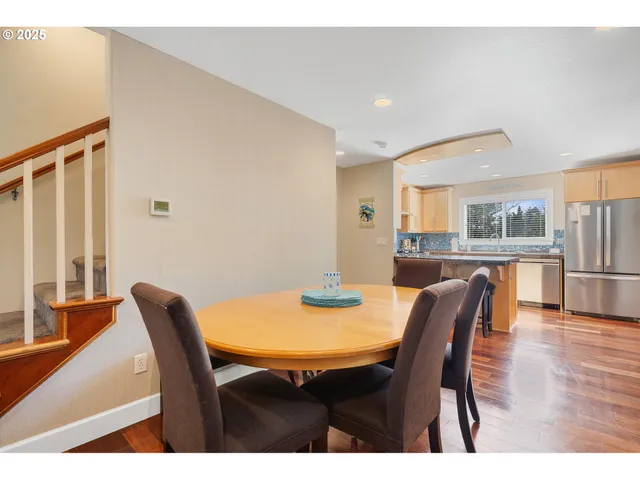 a bedroom with a bed and a fireplace