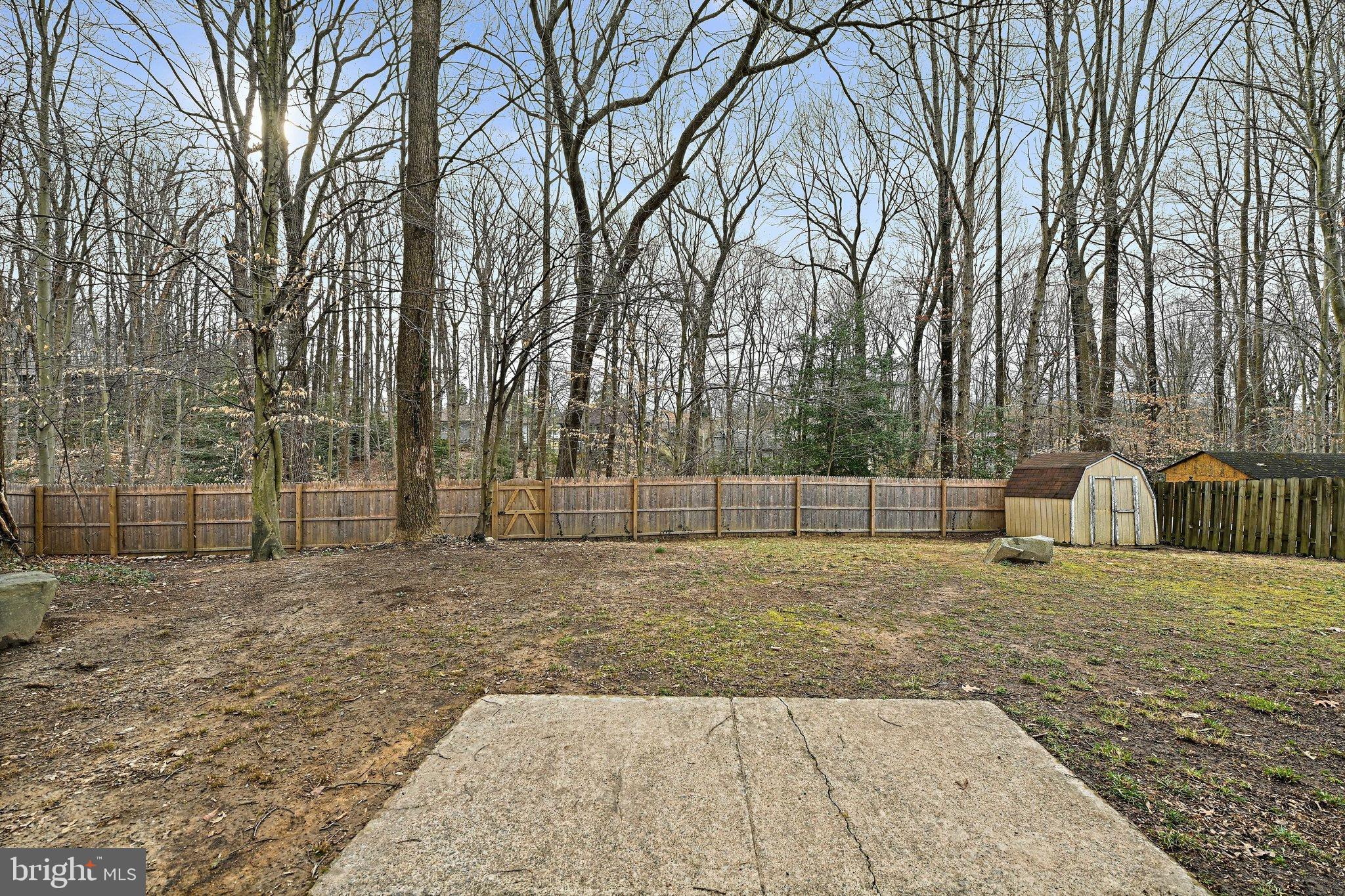 7925 Orange Plank Road Springfield, VA 22153 - Photo 38 of 43 Patio overlooking trees -offers privacy