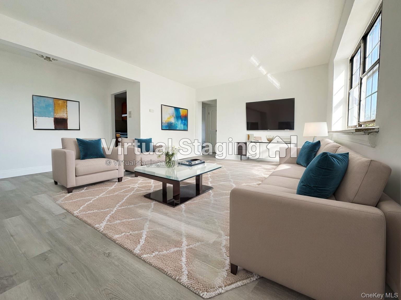 78-16 147th Street, Unit 3C Queens, NY 11367 - Photo 2 of 16 Living room featuring wood finished floors