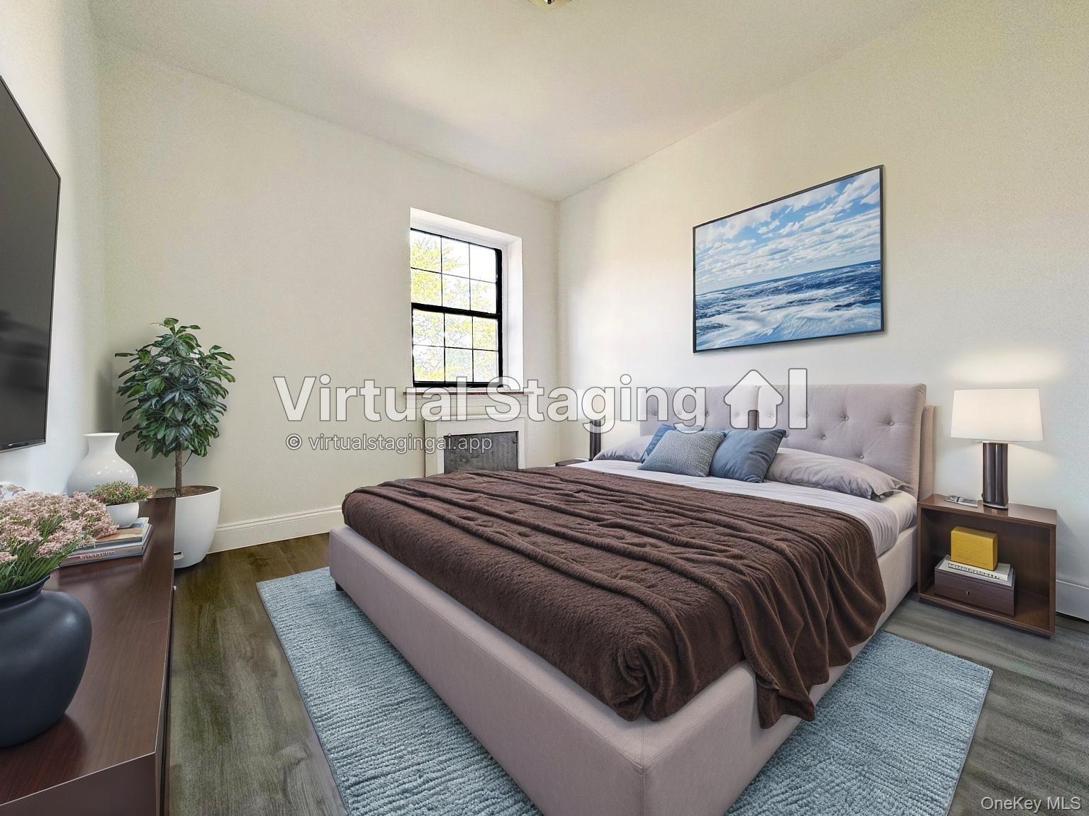 78-16 147th Street, Unit 3C Queens, NY 11367 - Photo 6 of 16 Bedroom featuring dark wood-type flooring and baseboards