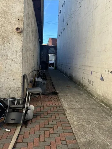 a backyard of a house