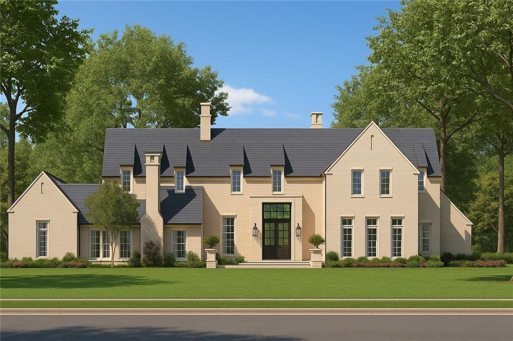 1950 West Paces Ferry Road Northwest Atlanta, GA 30327 - Photo 5 of 13 a front view of residential houses with yard and car parked