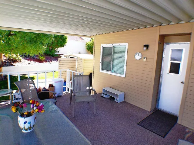 a outdoor space with furniture