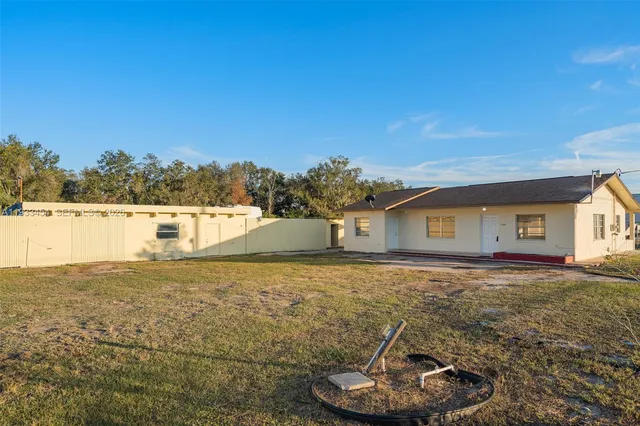 a view of a house with a outdoor space
