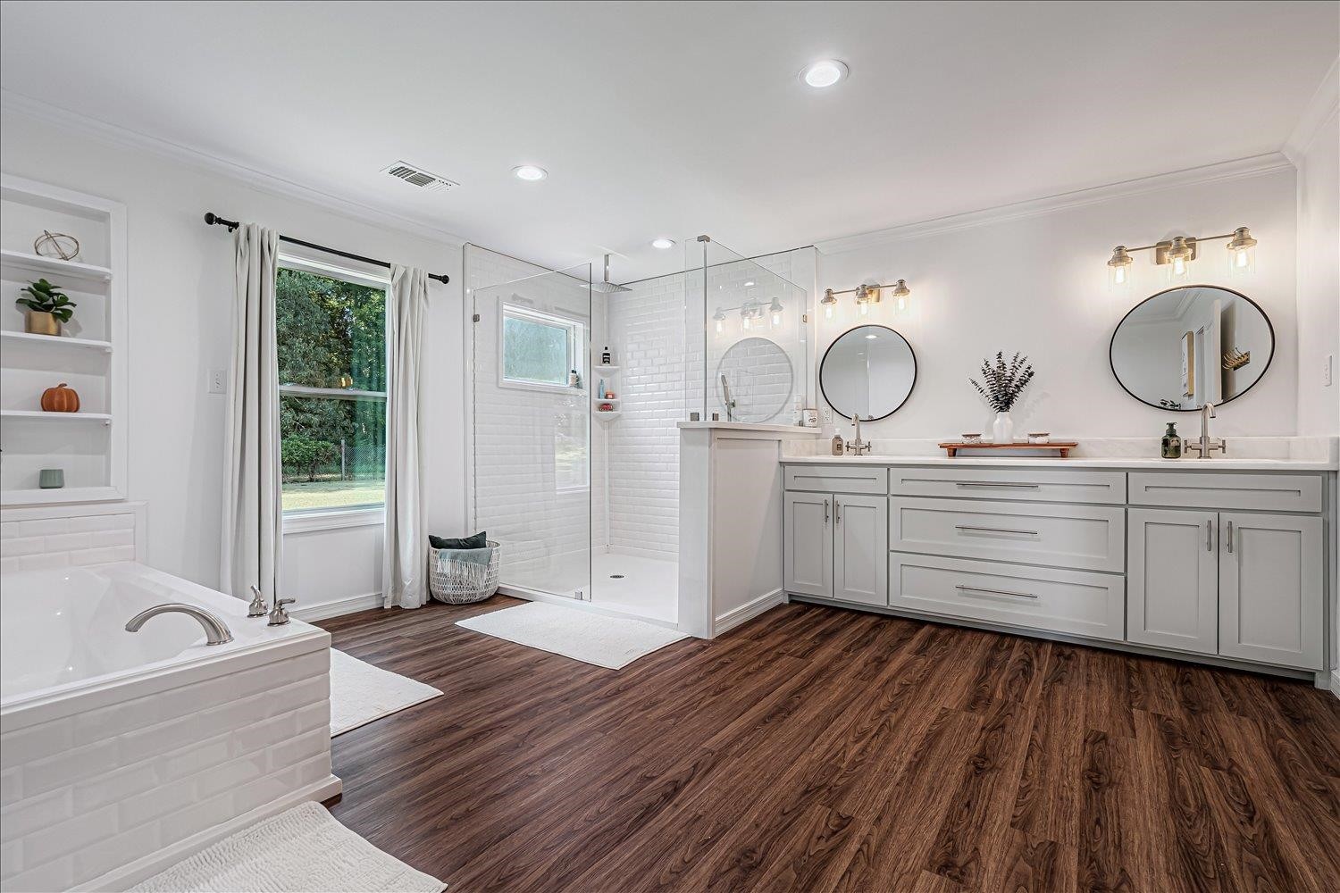 8159 Epperson Mill Road Millington, TN 38053 - Photo 15 of 31 a spacious bathroom with a granite countertop sink mirror vanity and a bathtub