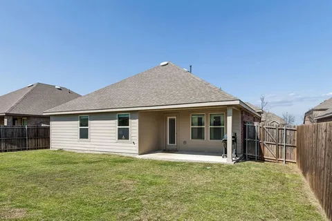 a backyard of a house