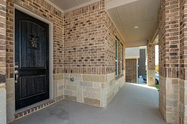 a view of front door