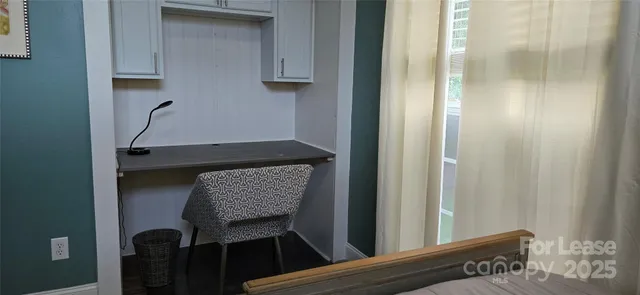 a room with a table and chair