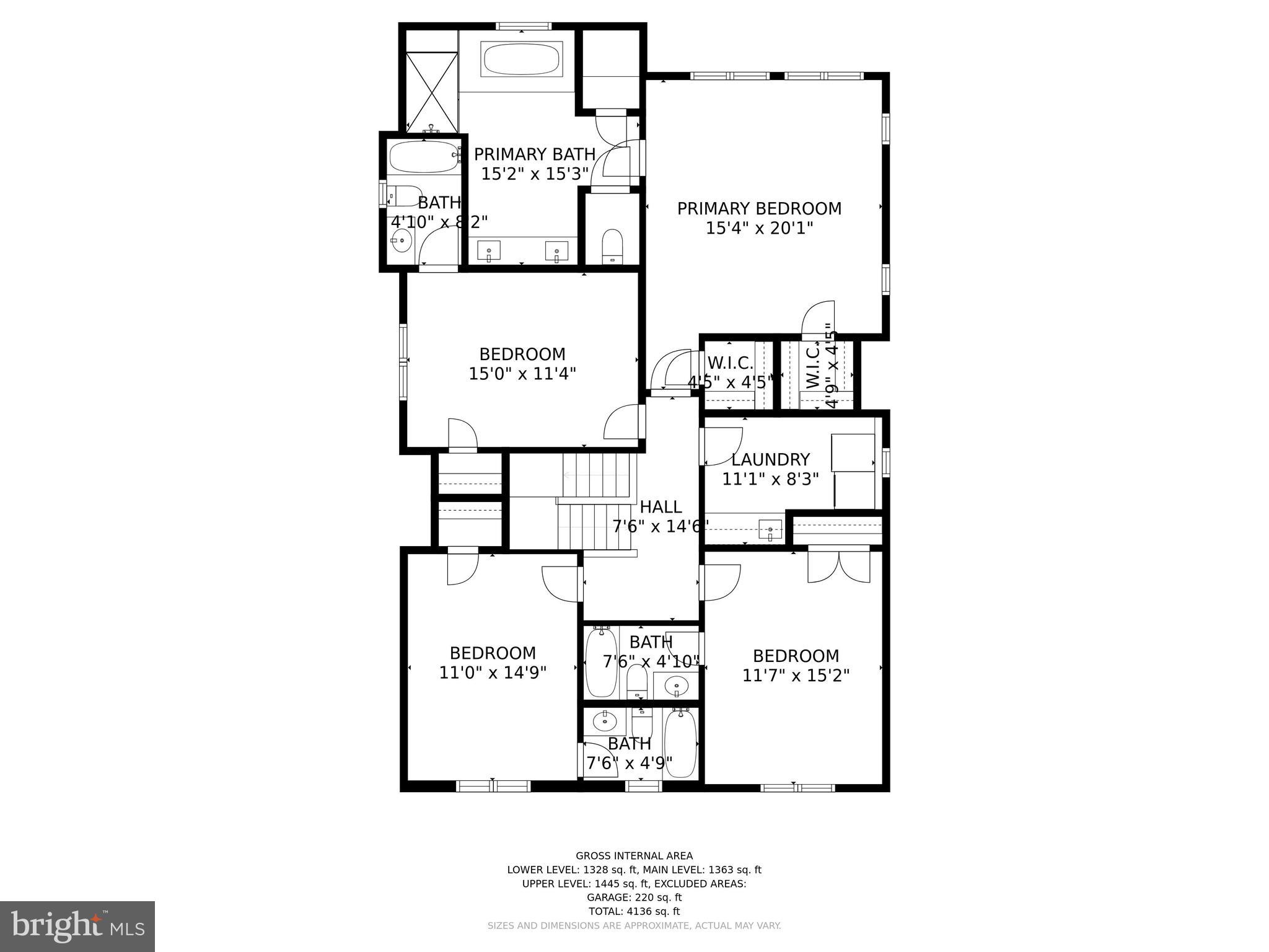 4426 Ridge Street Chevy Chase, MD 20815 - Photo 62 of 64 FLOOR PLAN UPPER LEVEL