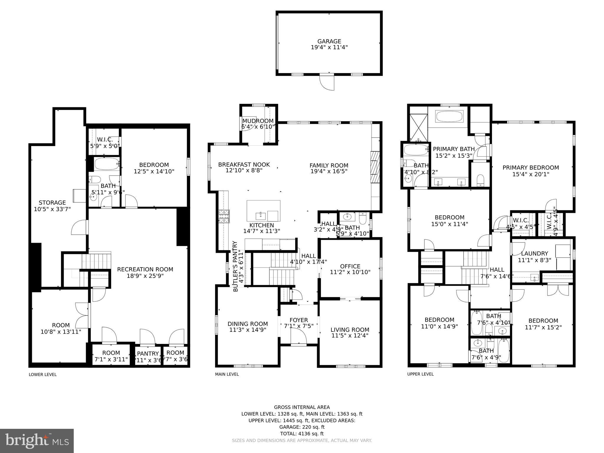 4426 Ridge Street Chevy Chase, MD 20815 - Photo 64 of 64 FLOOR PLANS FOR ALL LEVELS