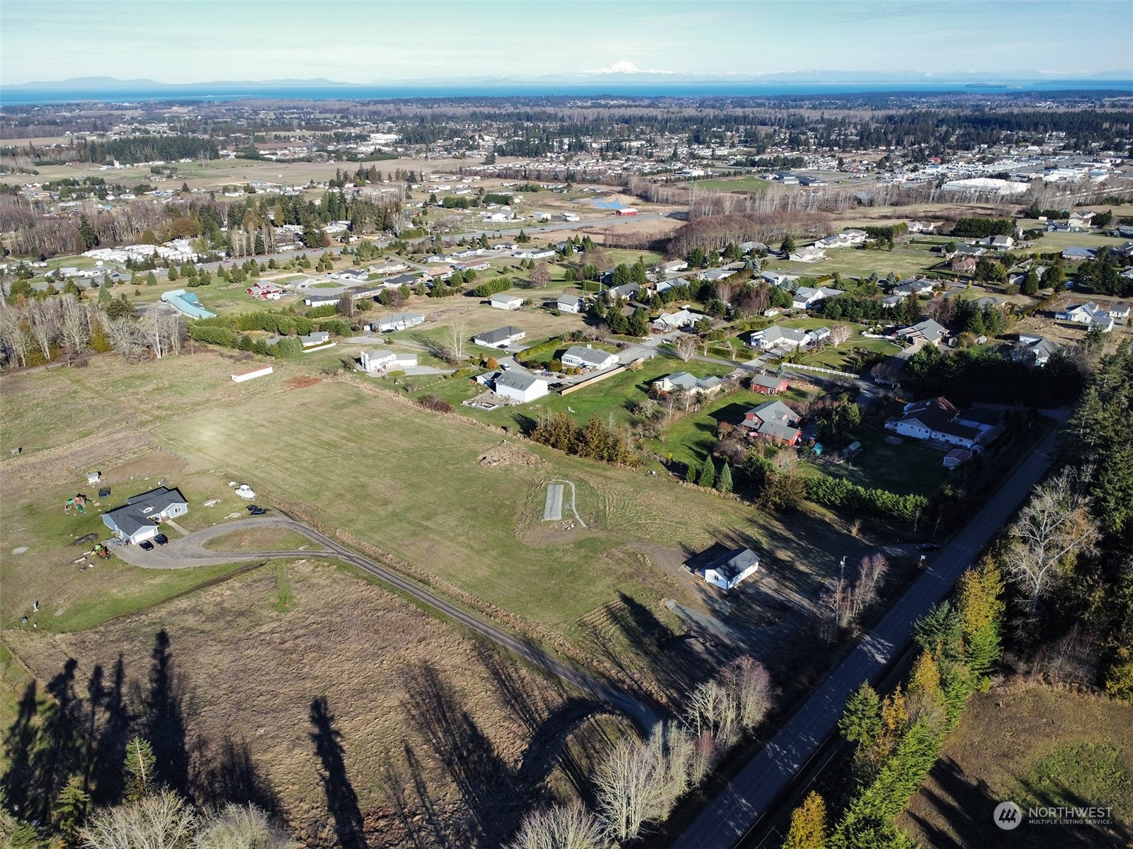 2023 Atterberry Road Sequim, WA 98382 - Photo 32 of 40 an aerial view of a house with a outdoor space