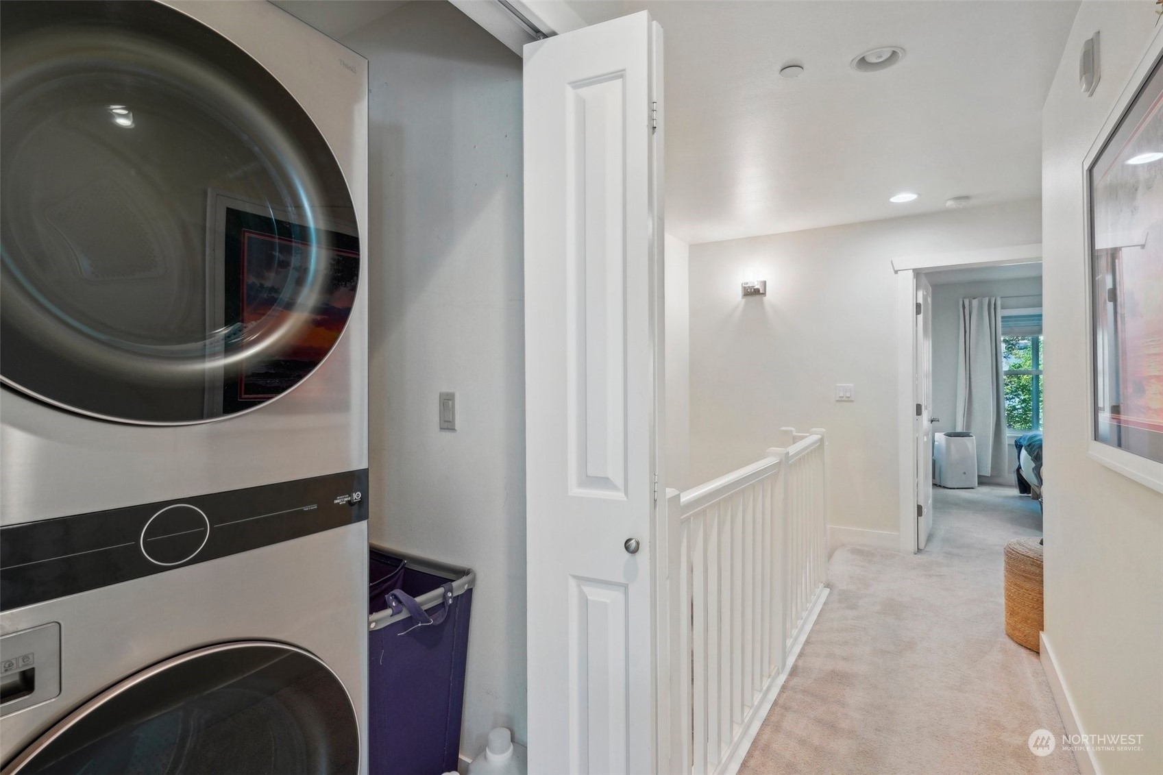 1127 Campbell Way Bremerton, WA 98310 - Photo 24 of 39 a view of a hallway with washer and dryer