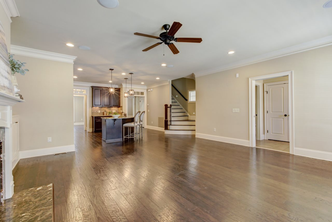 226 Penley Circle Raleigh, NC 27609 - Photo 5 of 14 Another view of the SPACIOUS Family Room in this MOVE IN READY town home with hardwoods throughout. Family Room