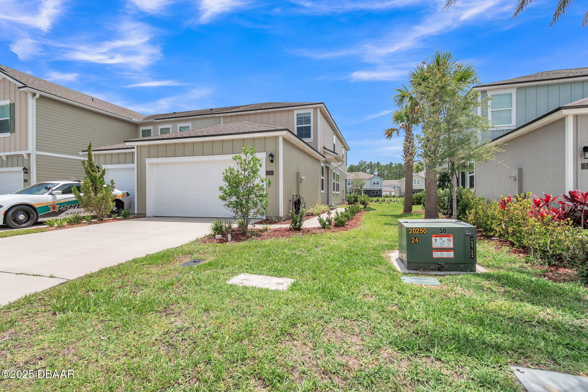 144 Redbud Road Palm Coast, FL 32137 - Photo 47 of 47 a view of a house with backyard and a garden
