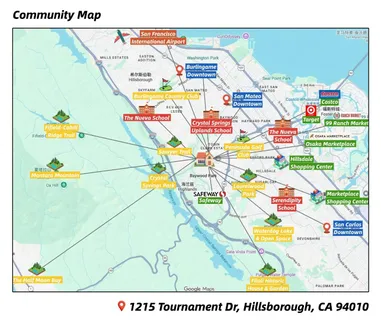 $7,998,000 | 1215 Tournament Drive, Hillsborough, CA 94010