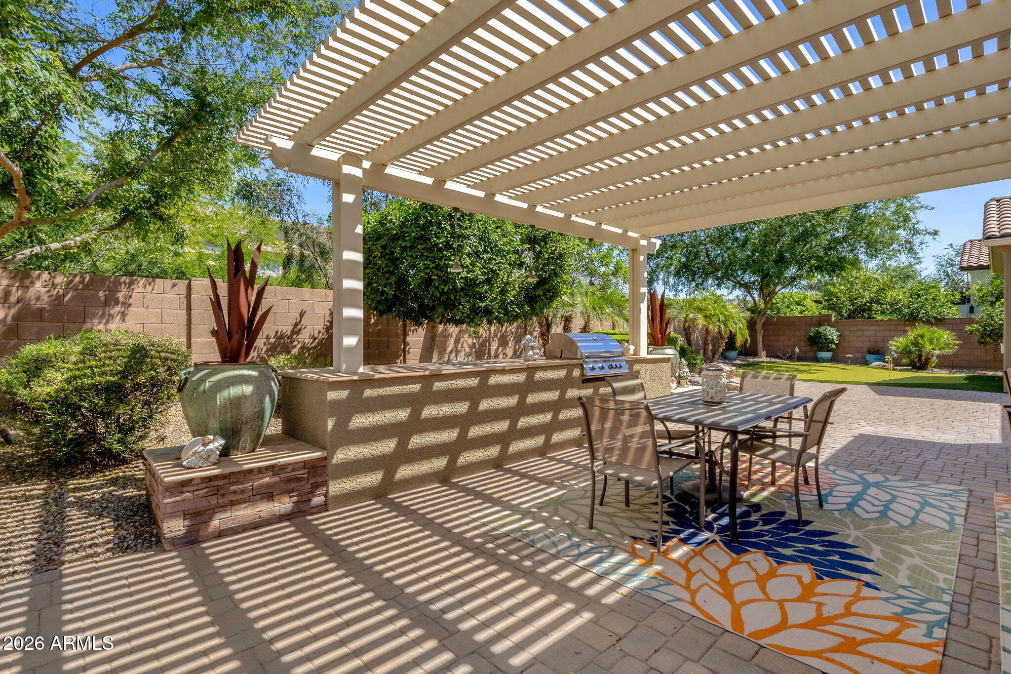 2736 East Powell Way Gilbert, AZ 85298 - Photo 45 of 71 Extending Patio w/built-in BBQ