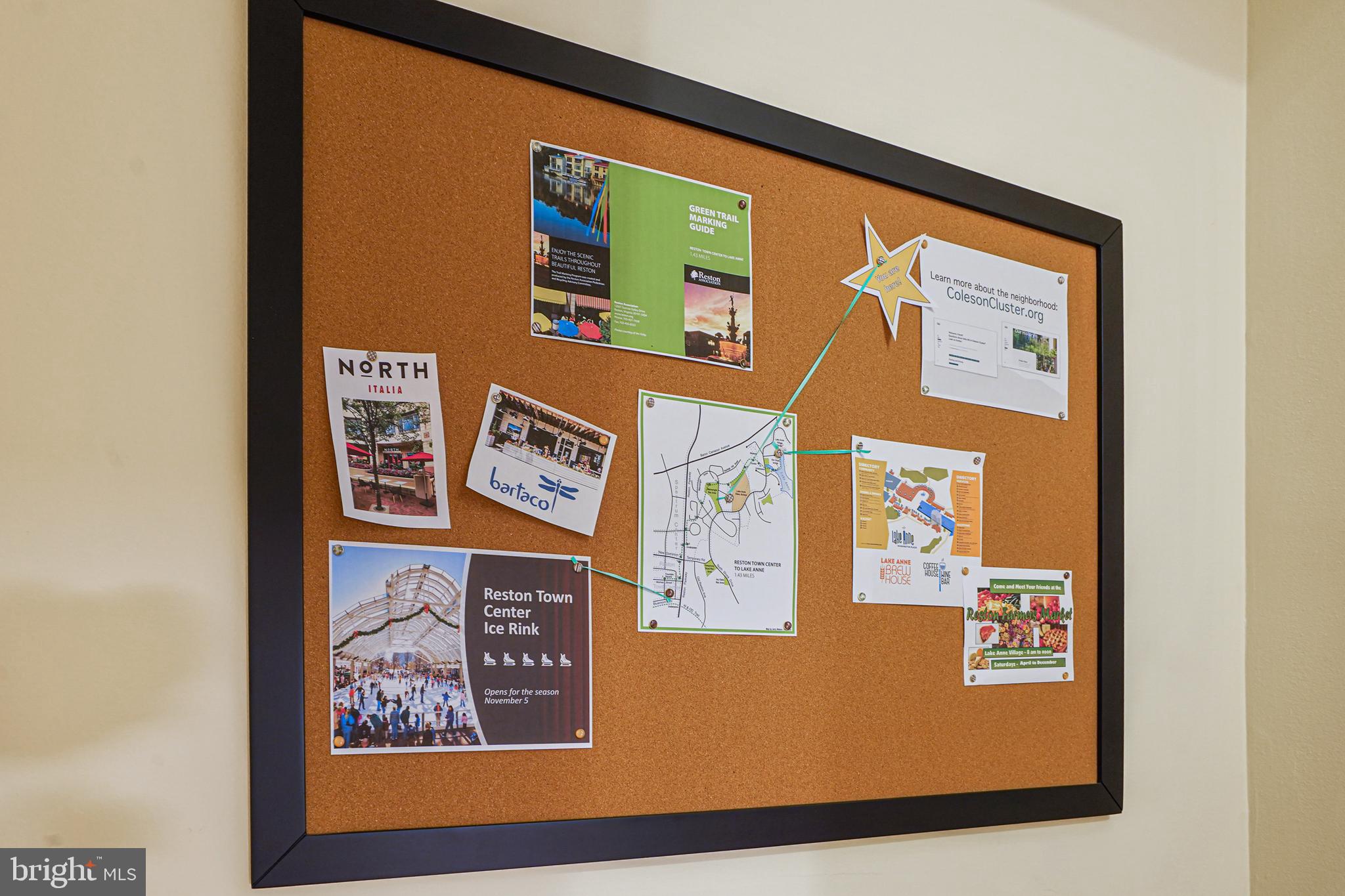 1650 Wainwright Drive Reston, VA 20190 - Photo 38 of 52 Built-in bulletin board, perfect for organizing