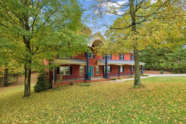 a front view of a house