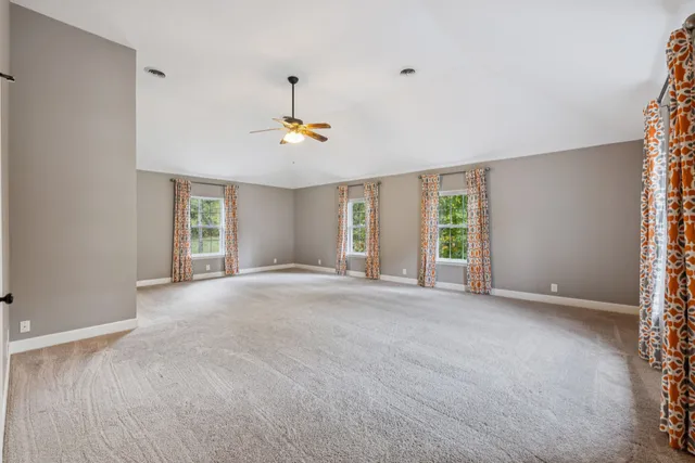 a view of an entryway with a fireplace