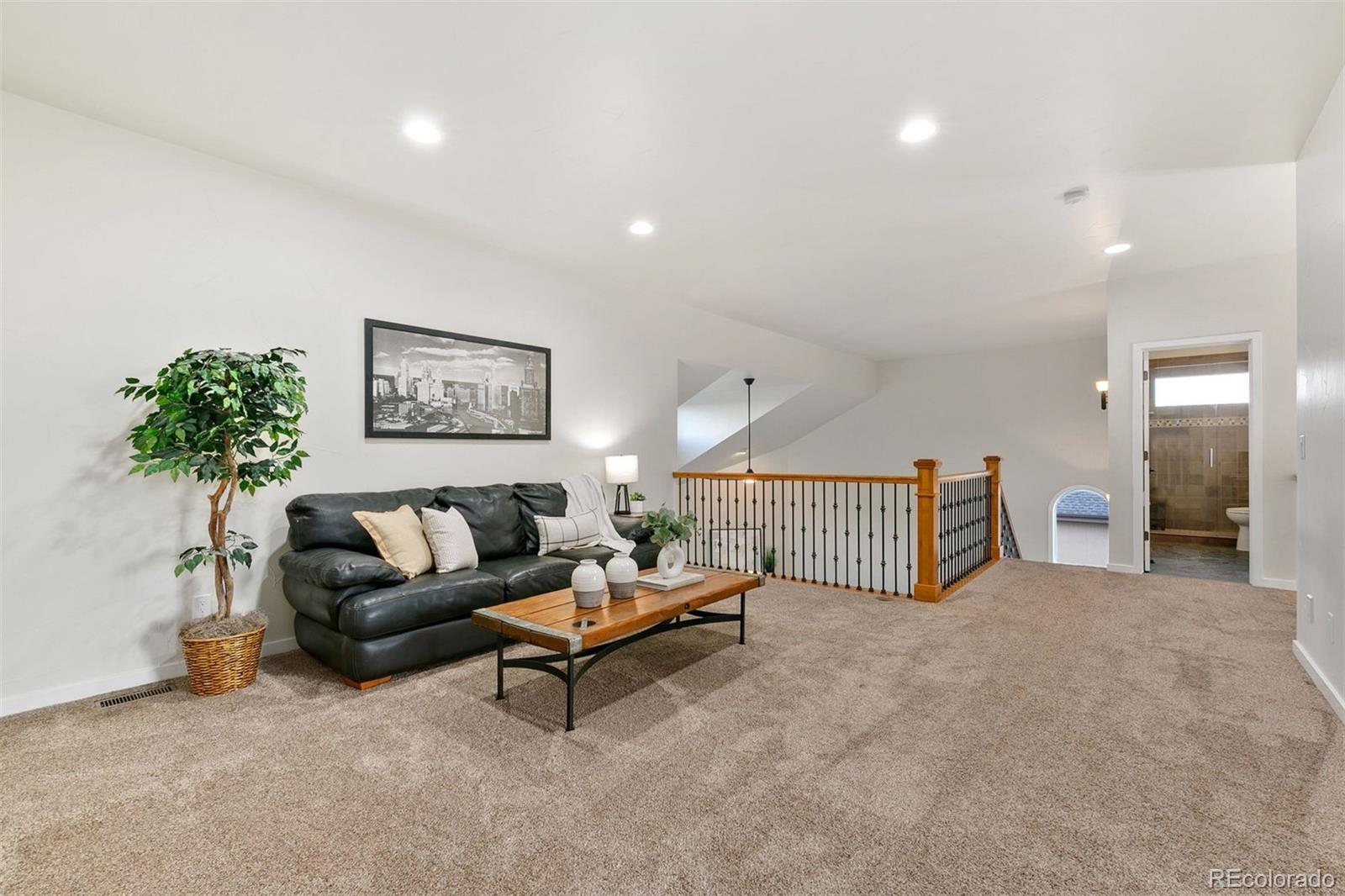 8440 Spinnaker Bay Drive Windsor, CO 80528 - Photo 22 of 36 a living room with furniture and a potted plant
