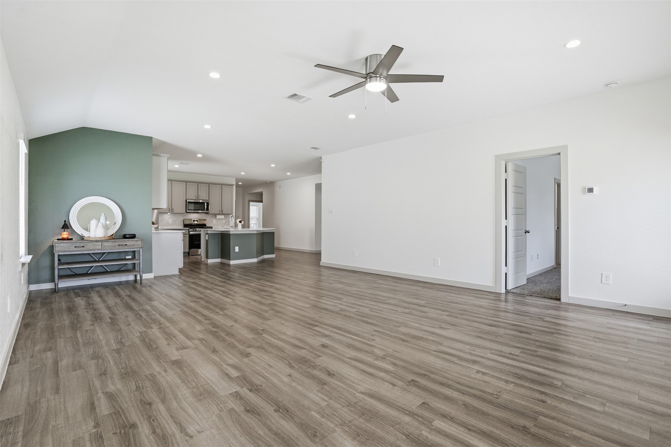 1022 Curly Angora Court Rosharon, TX 77583 - Photo 4 of 17 a view of livingroom with furniture and wooden floor
