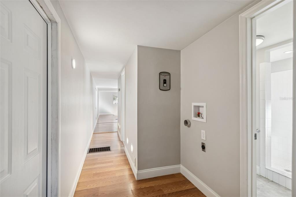 5464 South Wilson Point Homosassa, FL 34446 - Photo 29 of 39 a view of a hallway with wooden floor