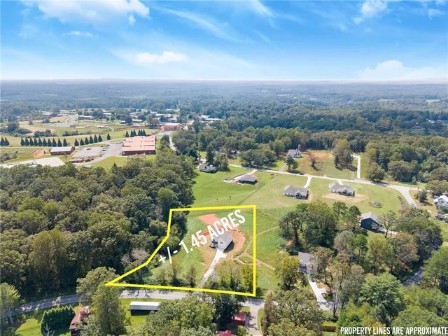 an aerial view of a city