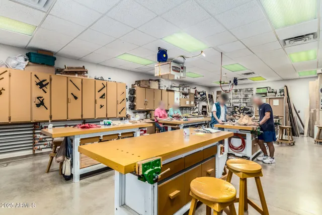 an aerial view of a city