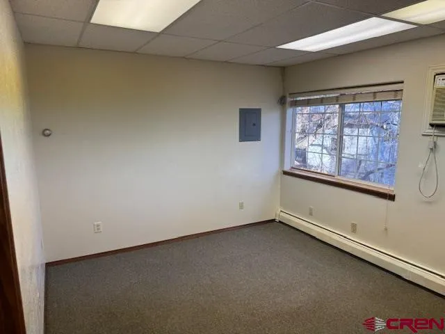 a view of a hallway with closet