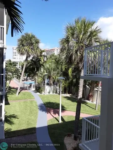 a view of a lake with outside area